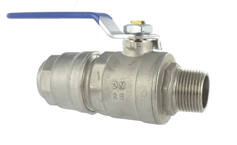 Réseau d'air comprimé VANNE Á SPHÈRE CADENASSABLE MÂLE - TUBE